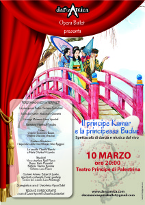 Nuovo spettacolo della compagnia Danzamica Opera Ballet, Il principe kamar e la principessa Budur. 